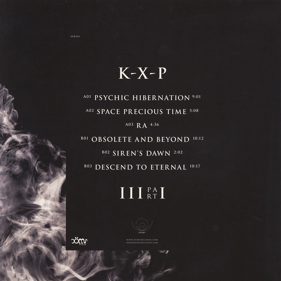 K-X-P - III Part 1 Black Vinyl Edition
