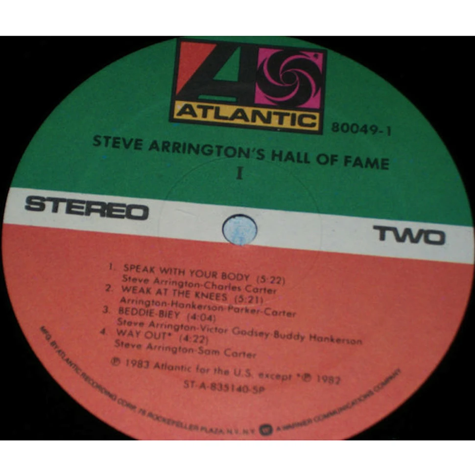 Steve Arrington's Hall Of Fame - I