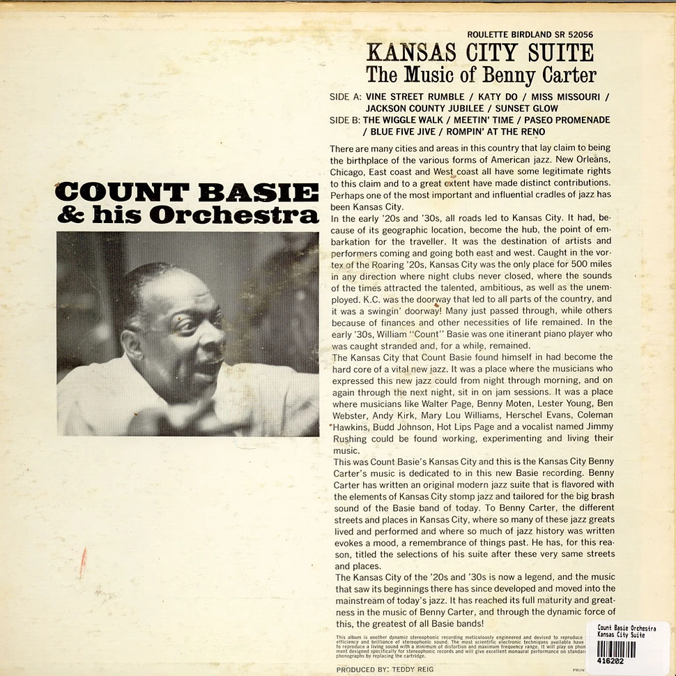 Count Basie Orchestra - Kansas City Suite - The Music Of Benny Carter