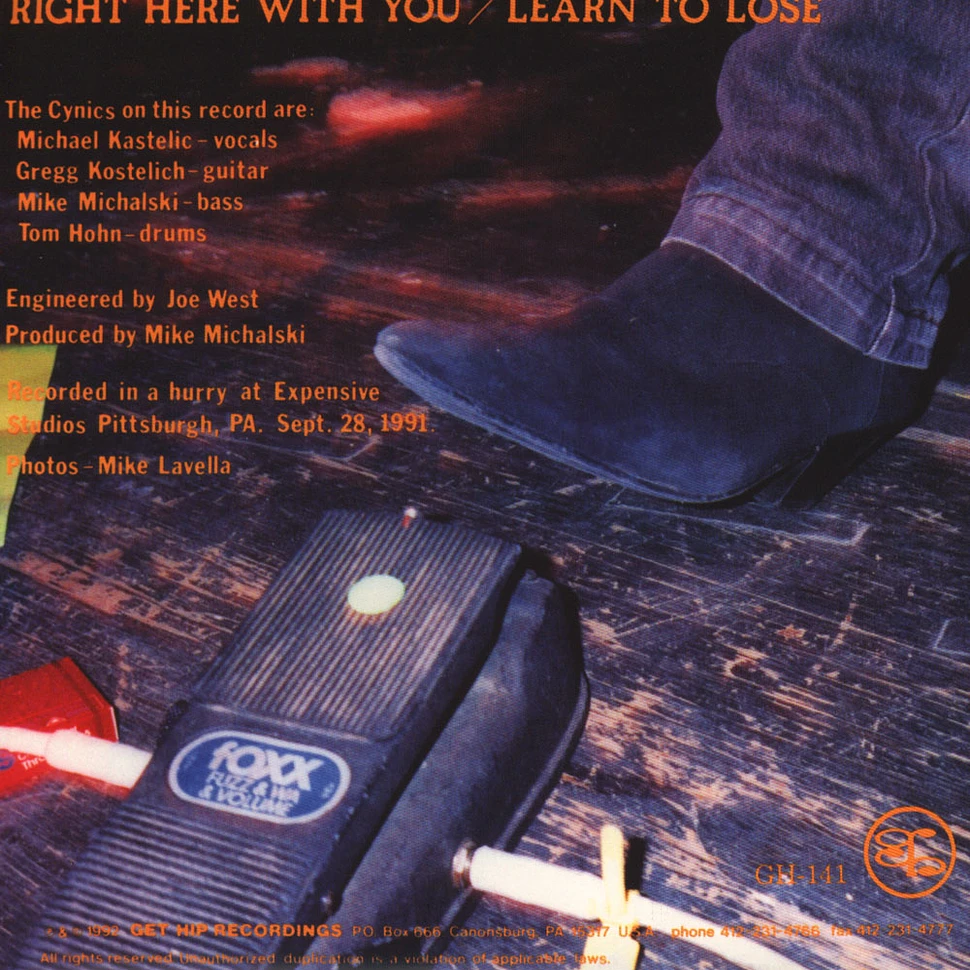 The Cynics - Right Here With You / Learn To Lose