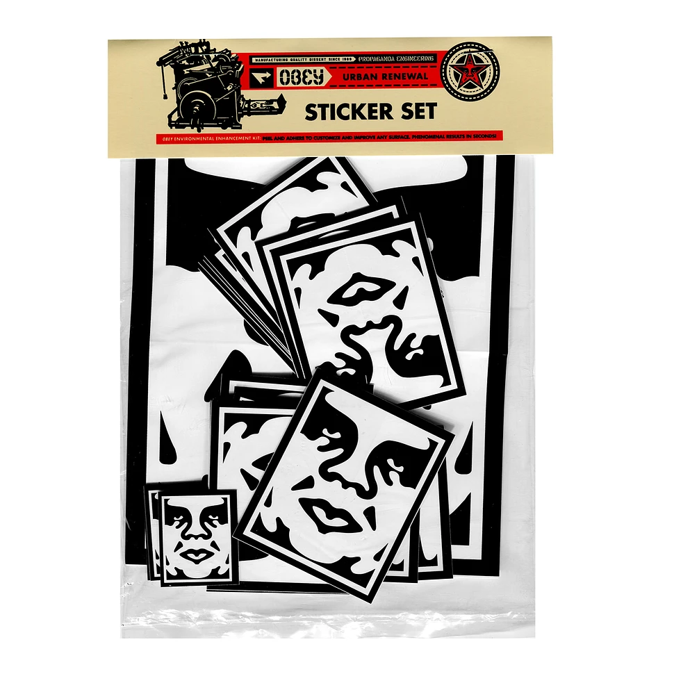 Obey - Andre Face Sticker Pack 2