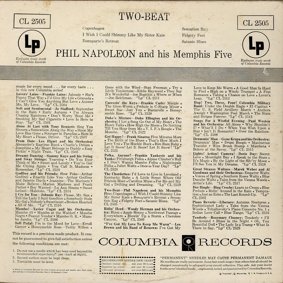 Phil Napoleon And His Memphis Five - Two Beat