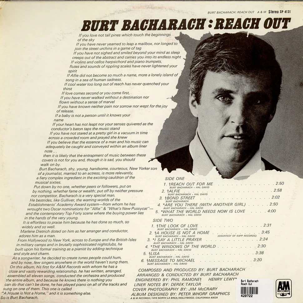 Burt Bacharach - Reach Out