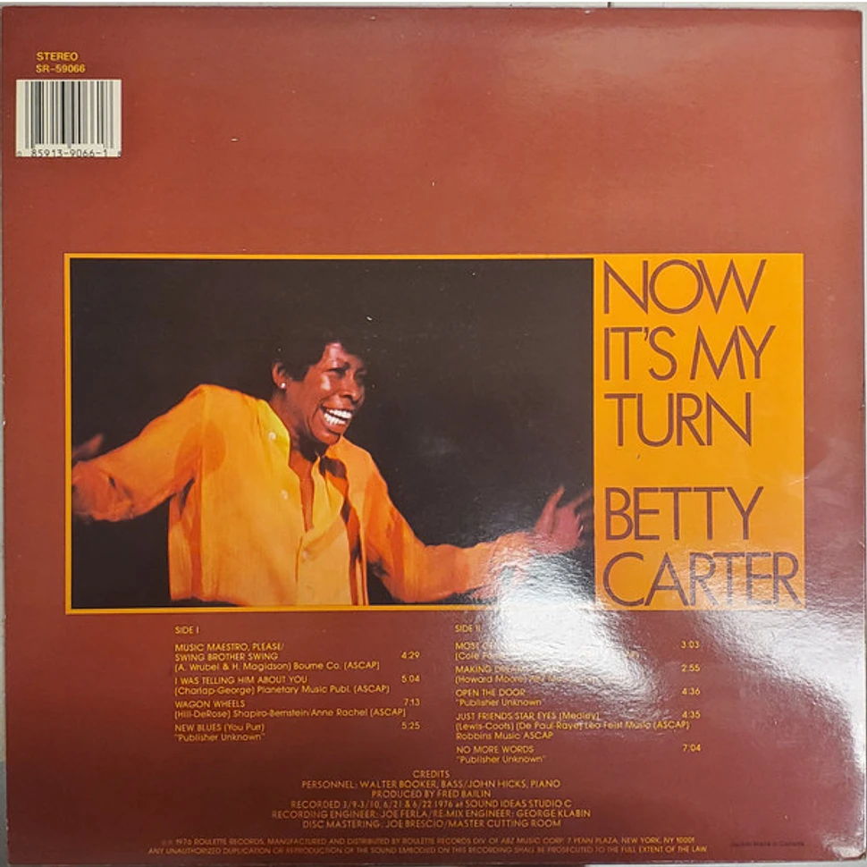 Betty Carter - Now It's My Turn