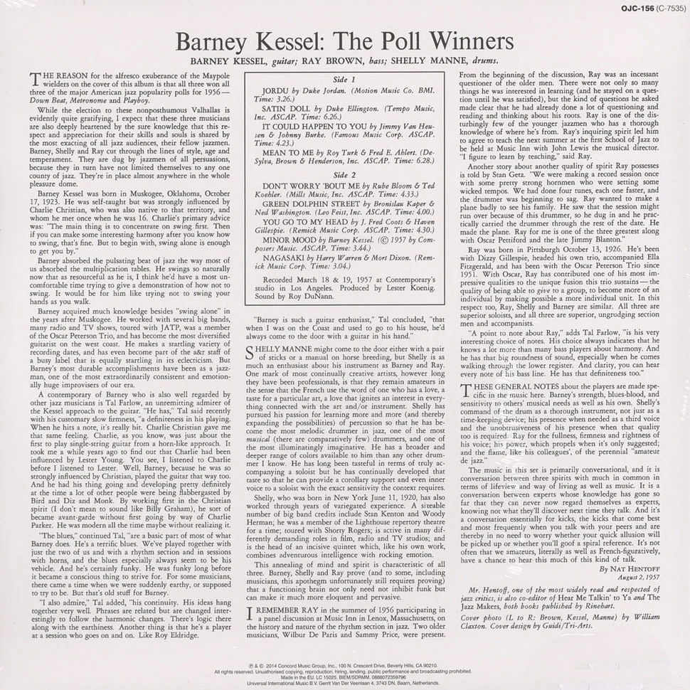 Shelly Manne / Barney Kessel / Ray Brown - The Pool Winners Back To Black Edition