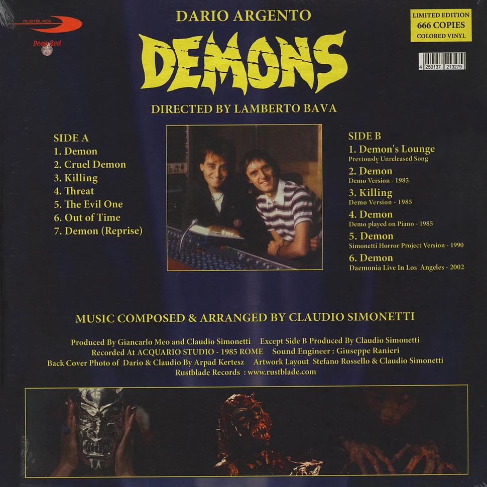 Claudio Simonetti - OST Demons Blue Vinyl Edition