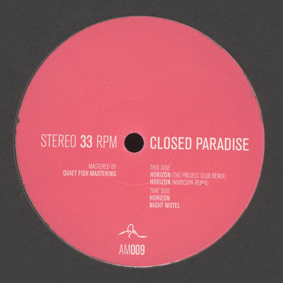 Closed Paradise - EP