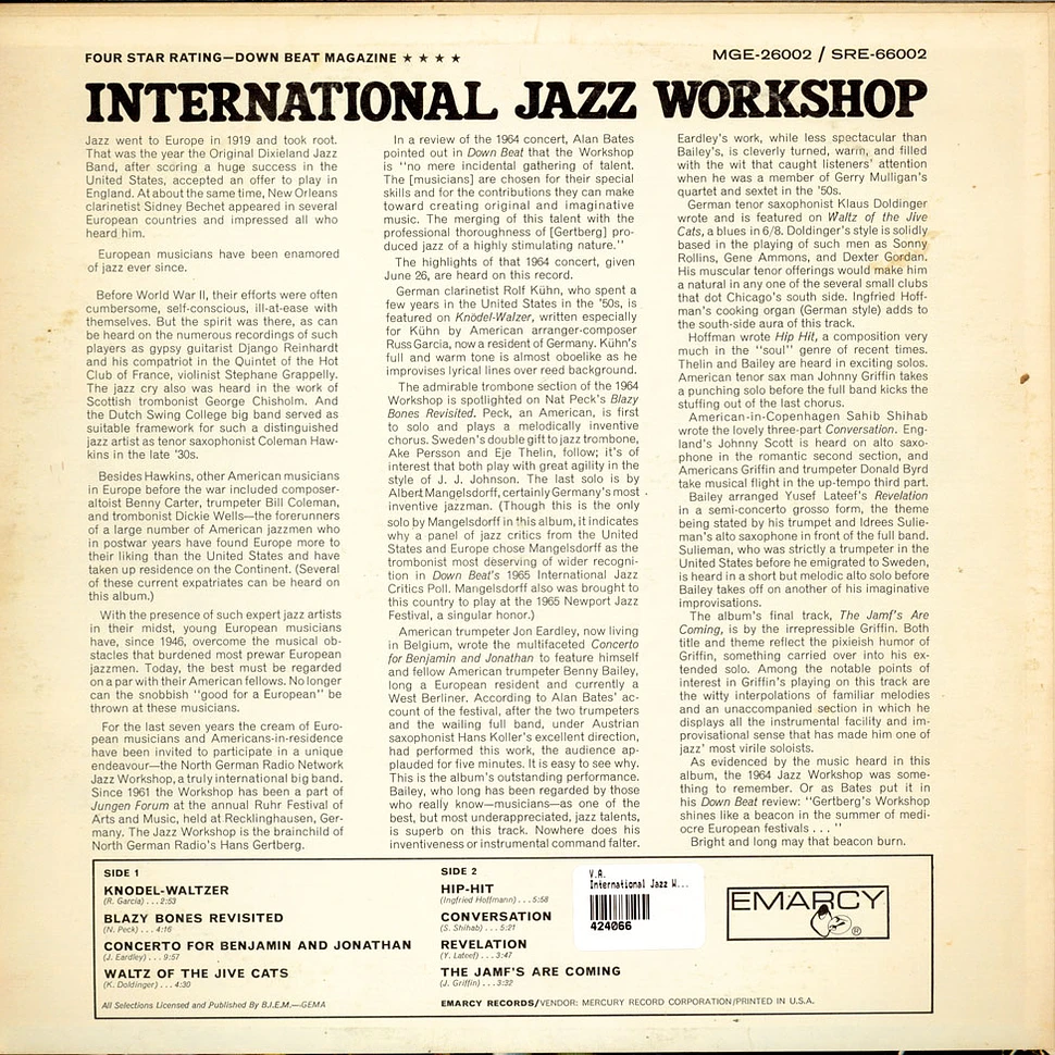 V.A. - International Jazz Workshop
