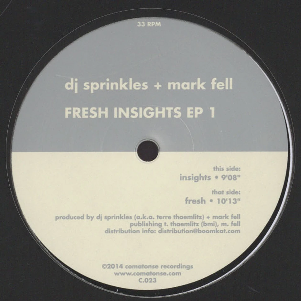 DJ Sprinkles & Mark Fell - Fresh Insights EP 1