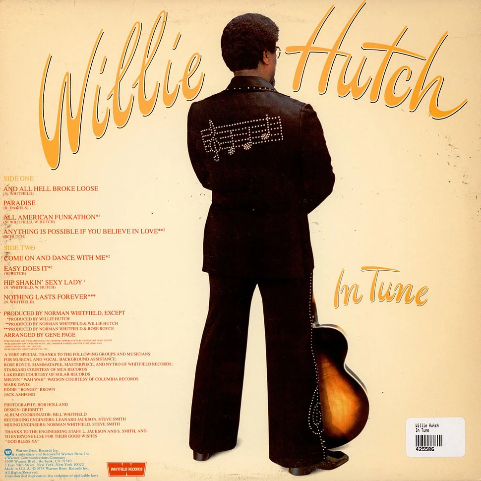 Willie Hutch - In Tune