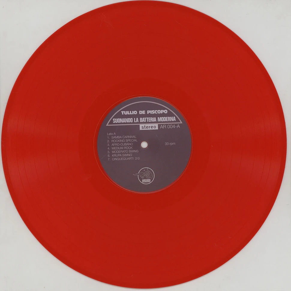 Tullio De Piscopo - Suonando La Batteria Moderna Red Vinyl Edition