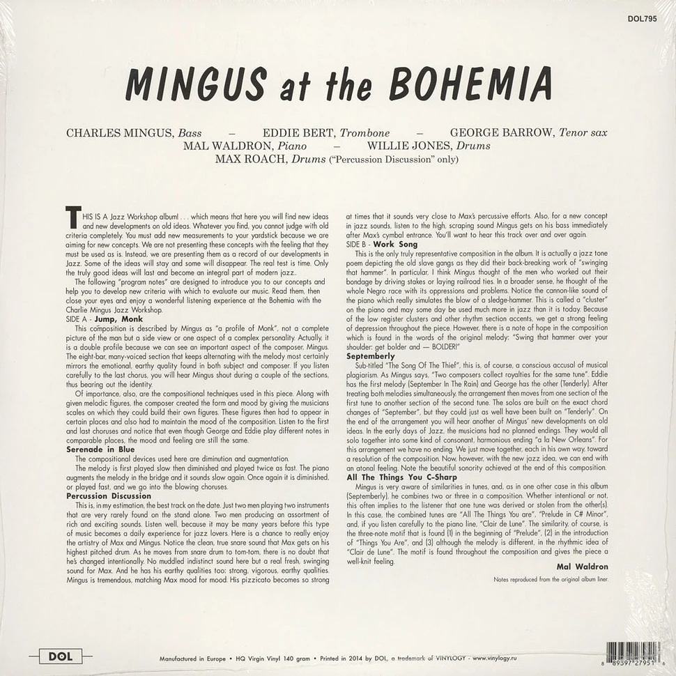 Charles Mingus - At The Bohemia