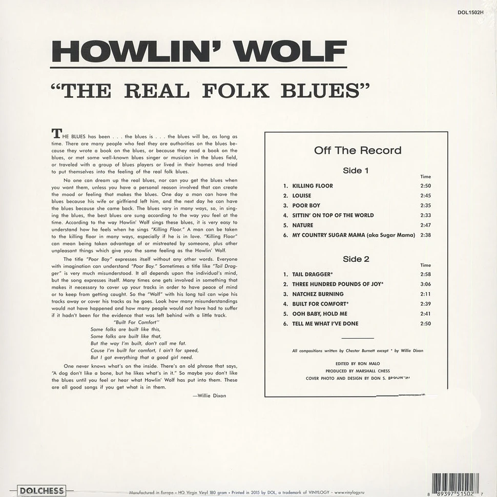 Howlin' Wolf - The Real Folk Blues 180g Vinyl Edition