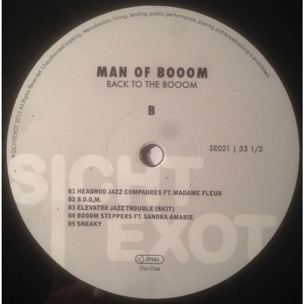 Man Of Booom - Back To The Booom