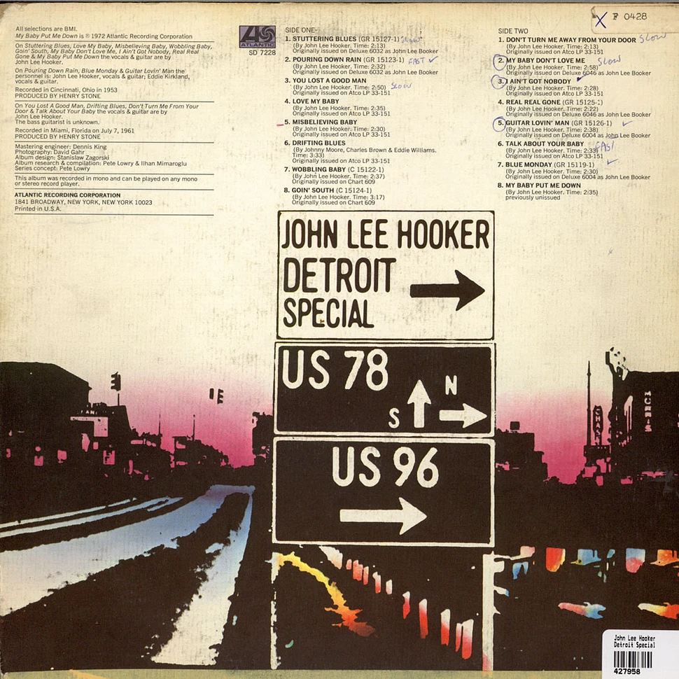 John Lee Hooker - Detroit Special
