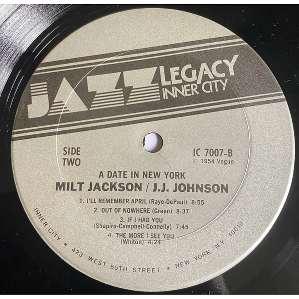 J.J. Johnson, Milt Jackson - A Date In New York