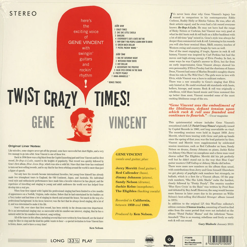 Gene Vincent - Twist Crazy Times!