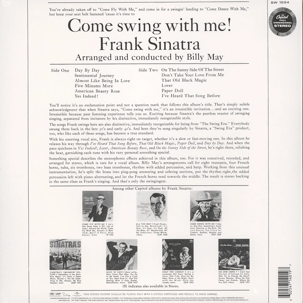 Frank Sinatra - Come Swing With Me!