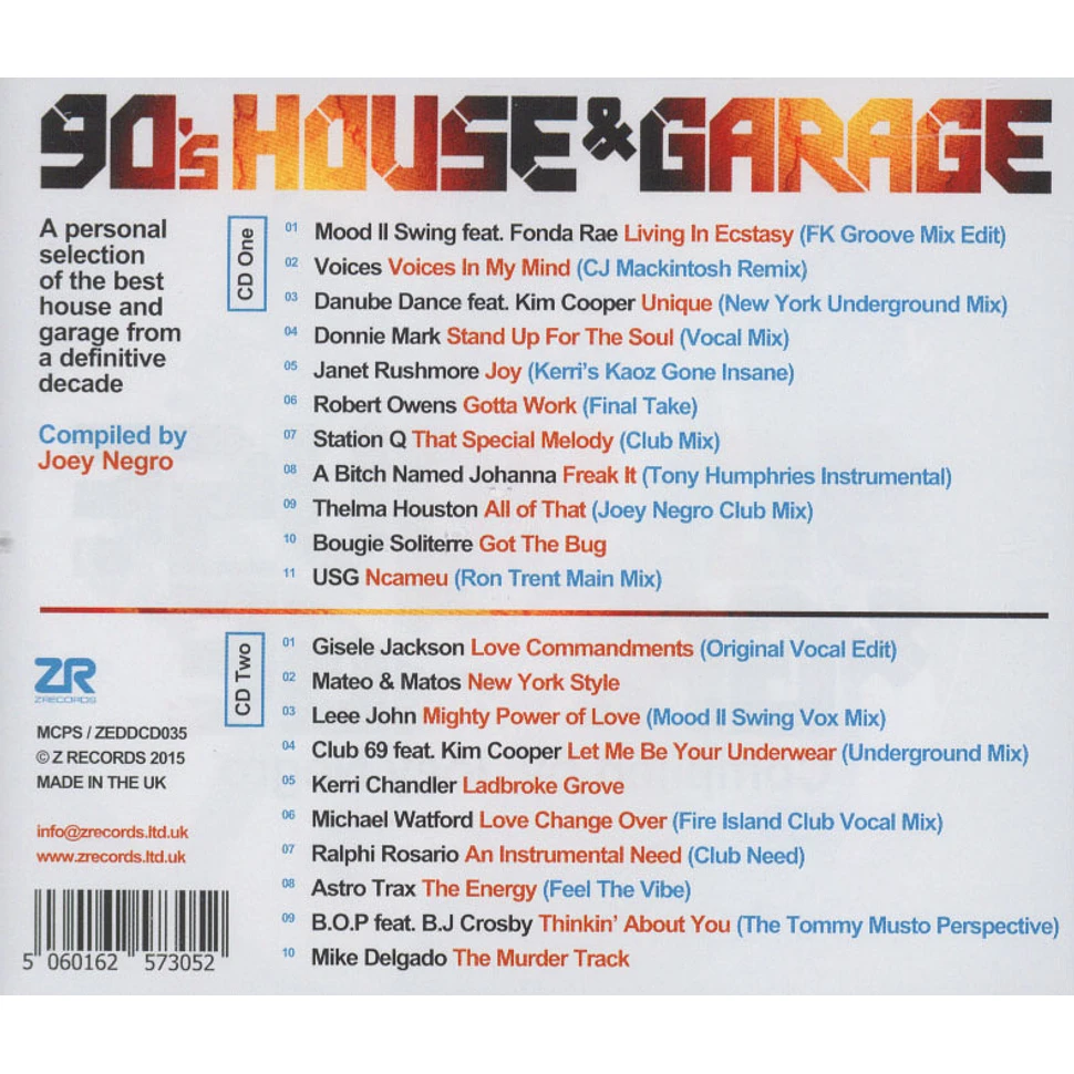 Joey Negro - 90's House & Garage