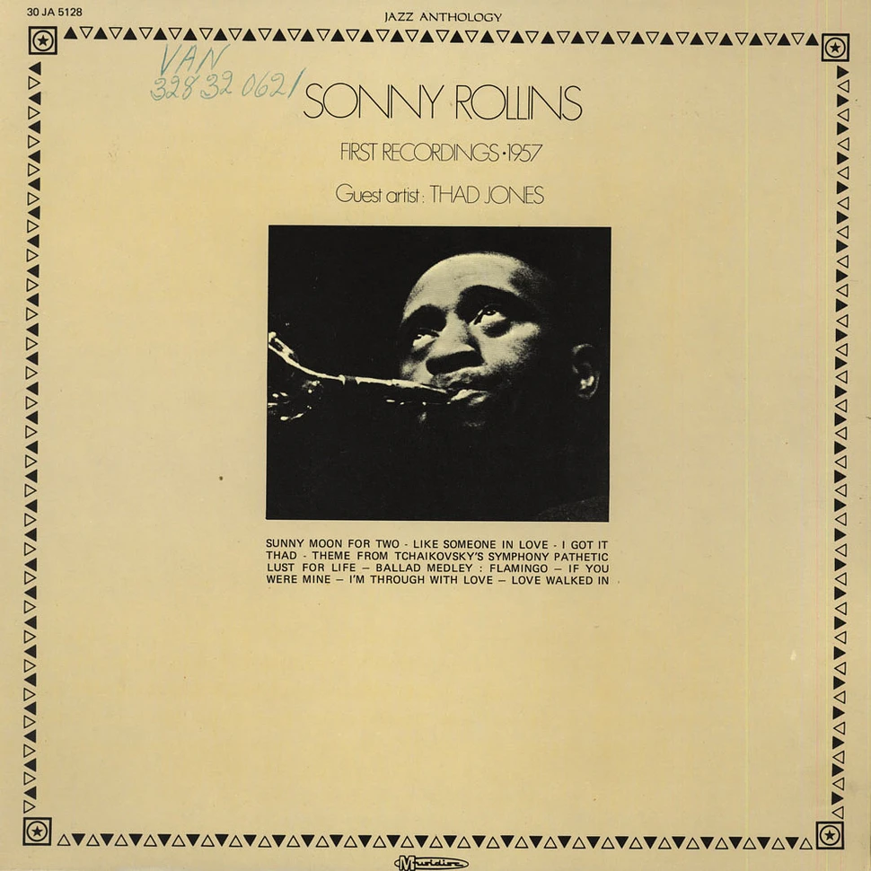 Sonny Rollins Guest Artist : Thad Jones - First Recordings 1957