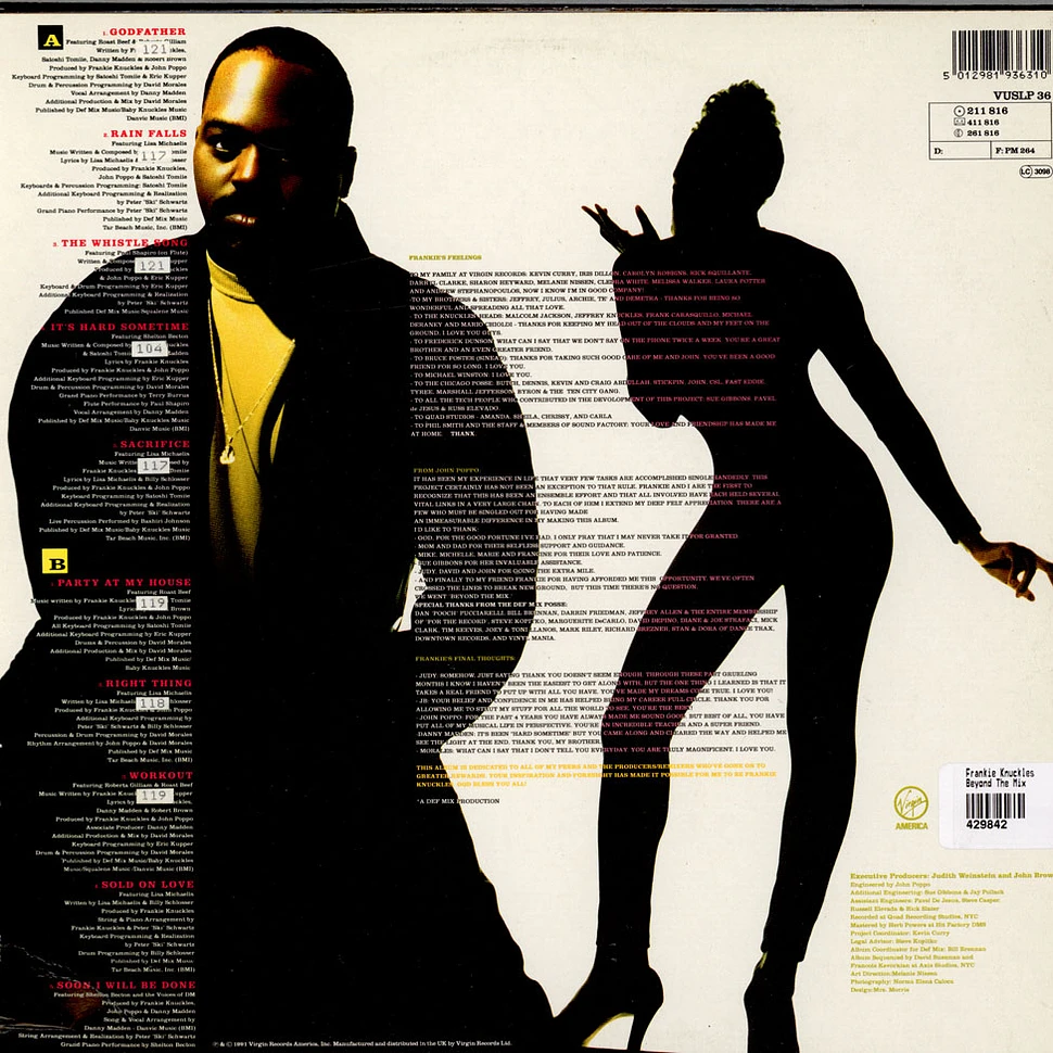 Frankie Knuckles - Beyond The Mix
