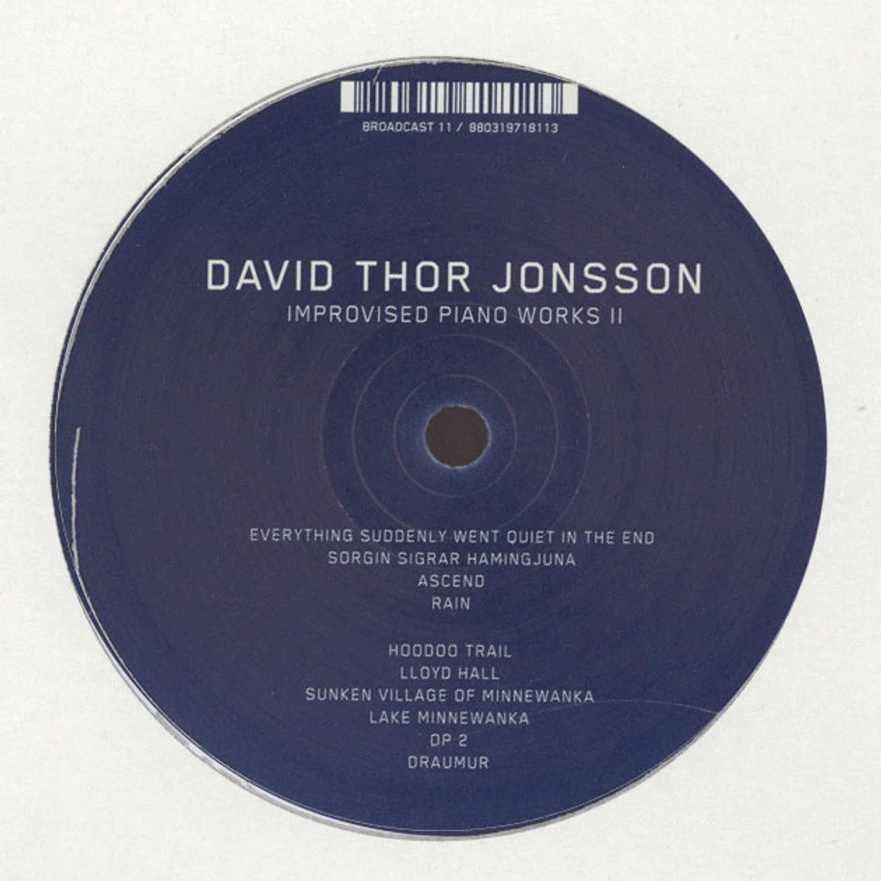 David Thor Jonsson - Improvised Piano Works II