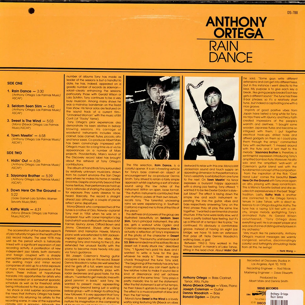 Anthony Ortega - Rain Dance
