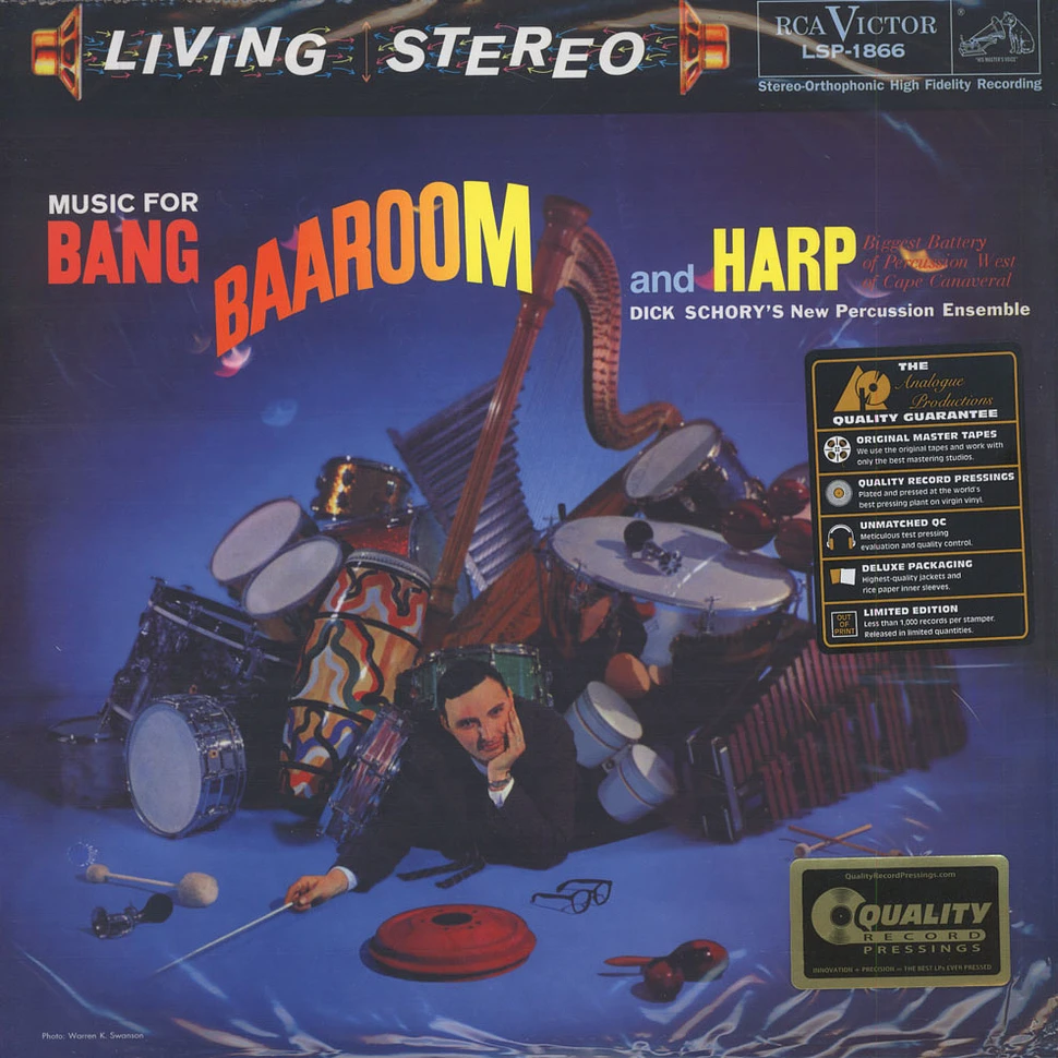 Dick Schory - Music For Bang, Baaroom And Harp 200g Vinyl Edition