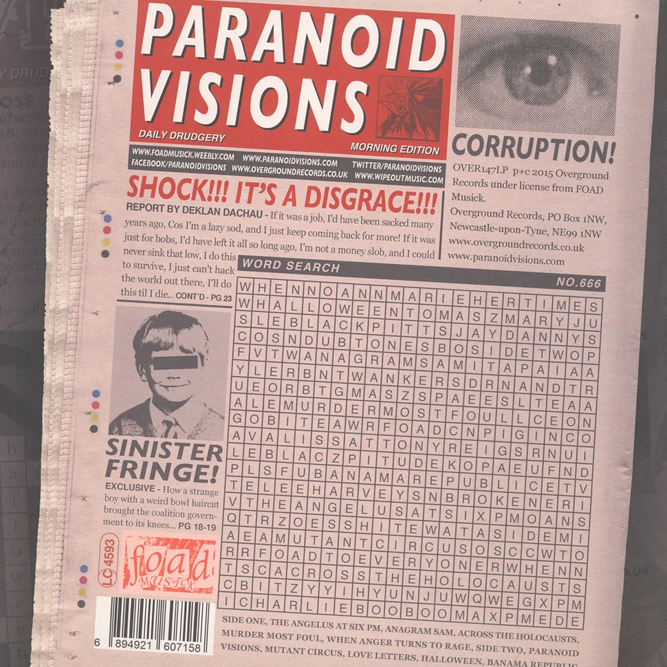Paranoid Visions - Cryptic Crosswords