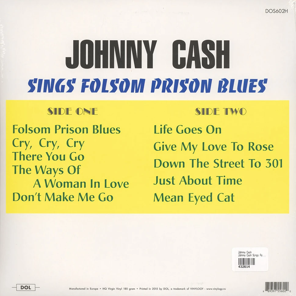 Johnny Cash - Johnny Cash Sings Folsom Prison Blues 180g Vinyl Edition