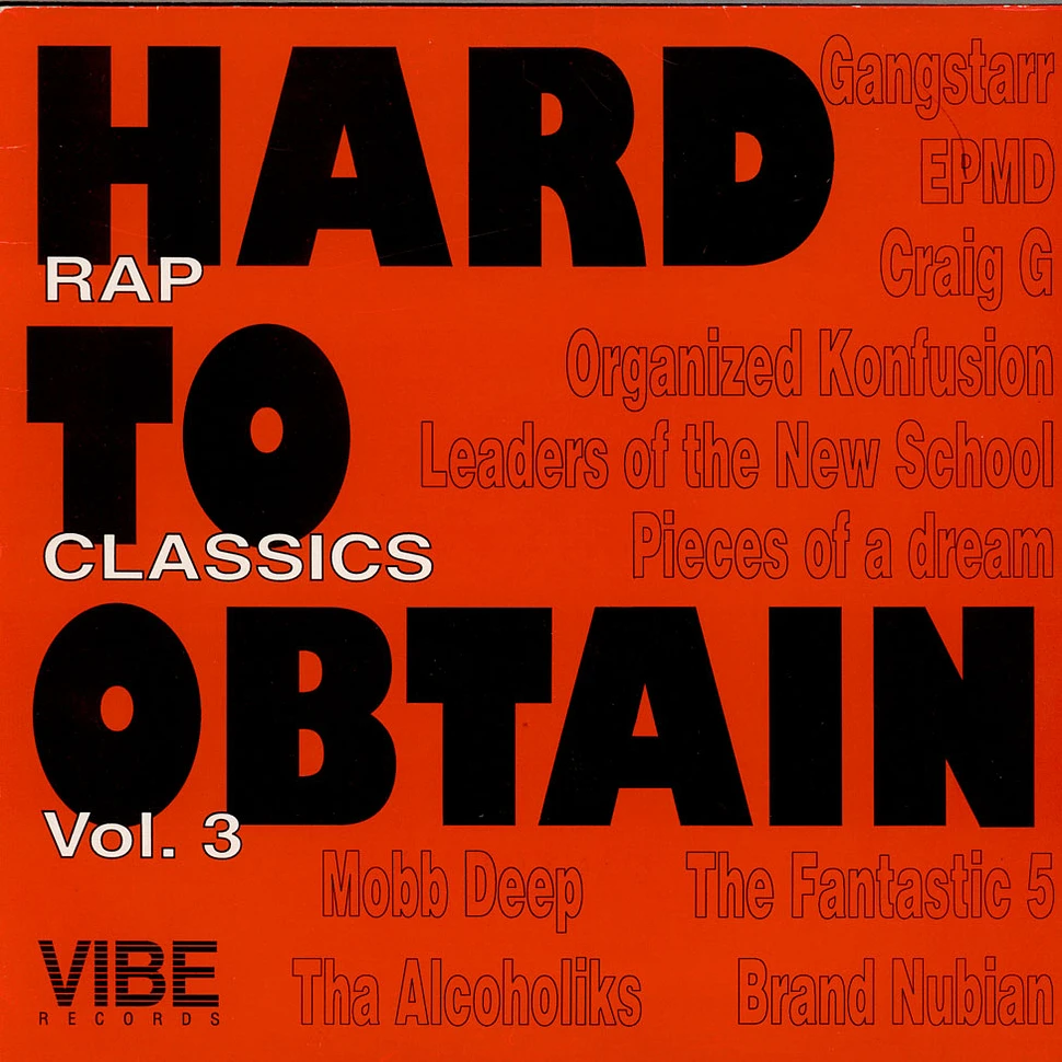 V.A. - Hard To Obtain Rap Classics Vol.3