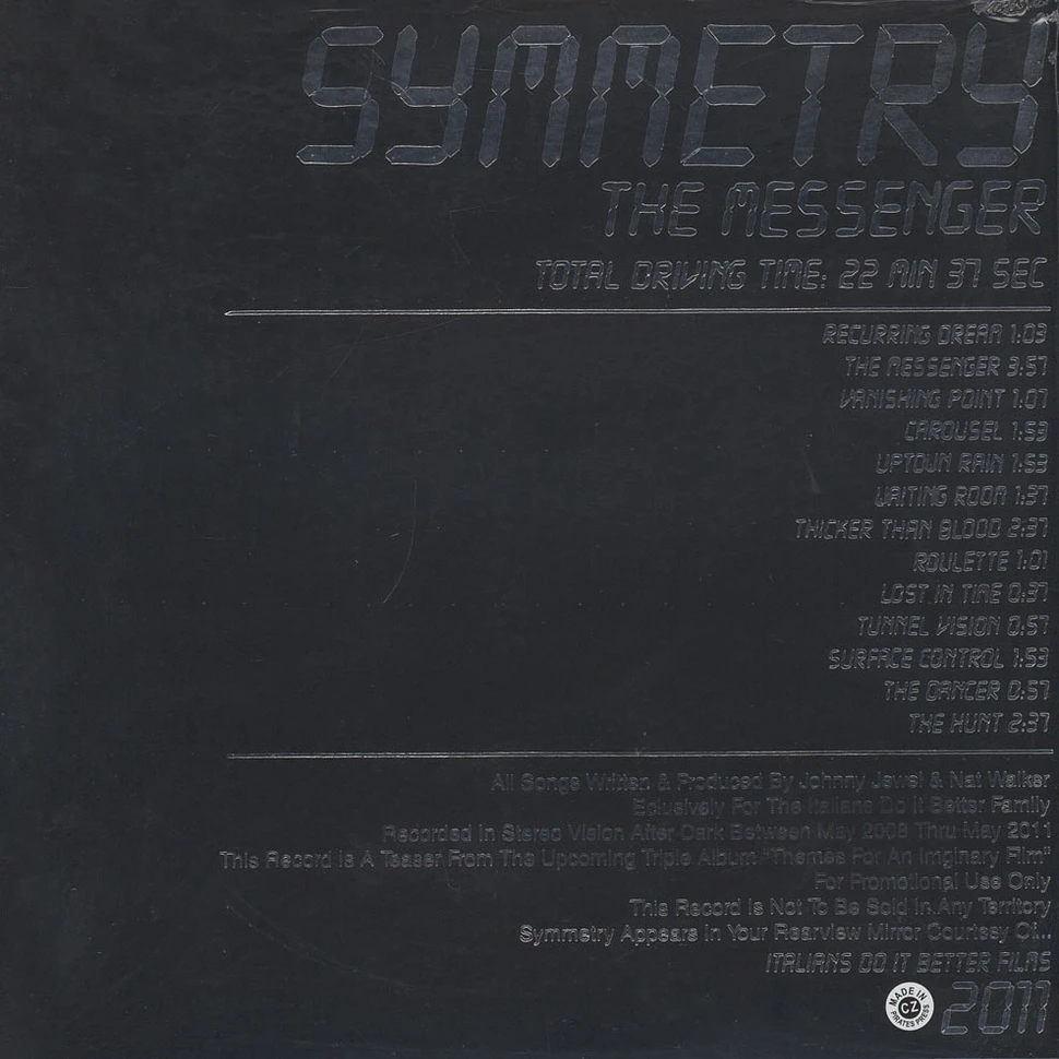 Symmetry - The Messenger Transparent Icy Blue Vinyl Edition