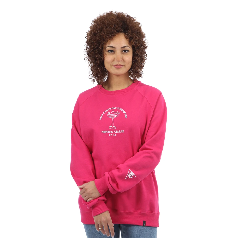 LookyLooky - Women's Champagne Consumption Crewneck Sweater