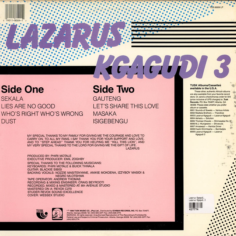 Lazarus Kgagudi - Lazarus Kgagudi 3