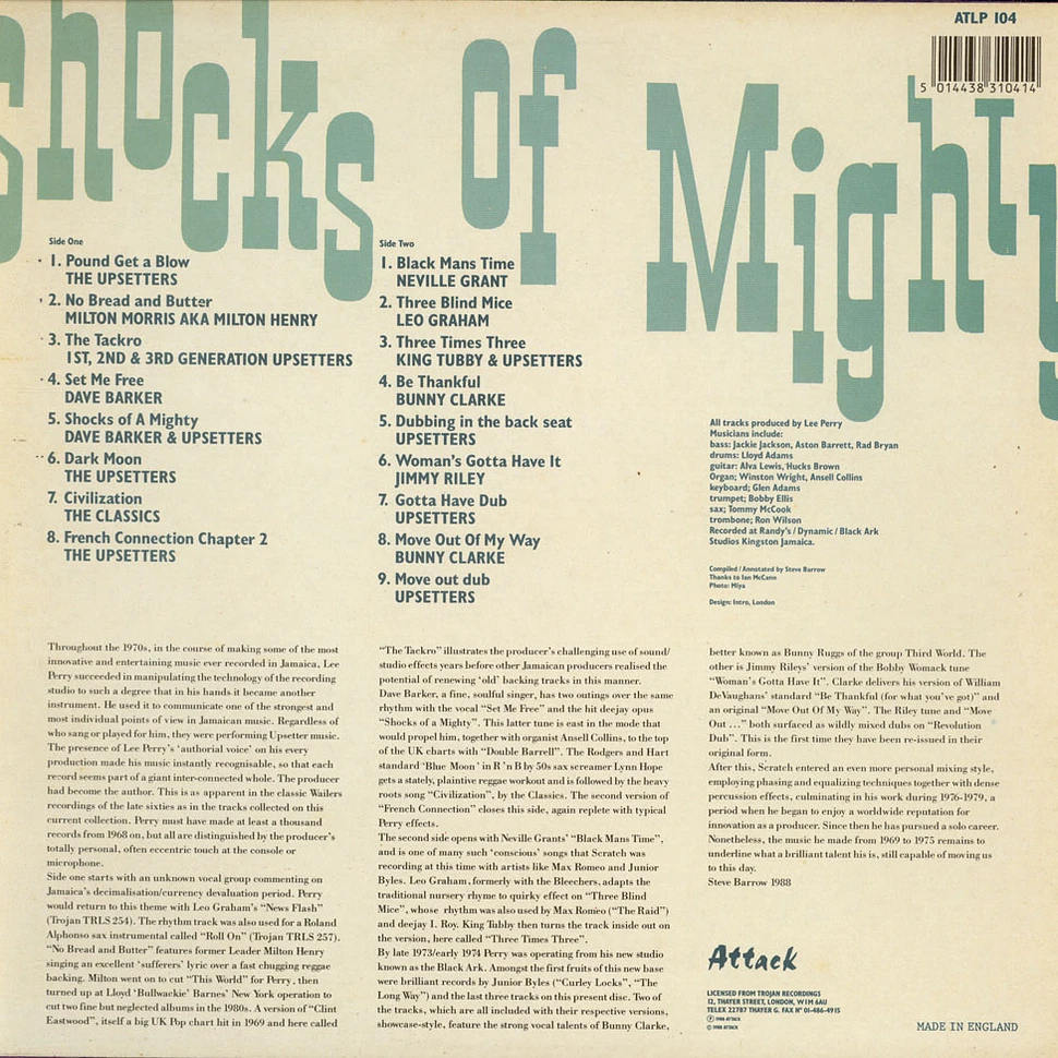 Lee Perry & Friends - Shocks Of Mighty 1969-1974