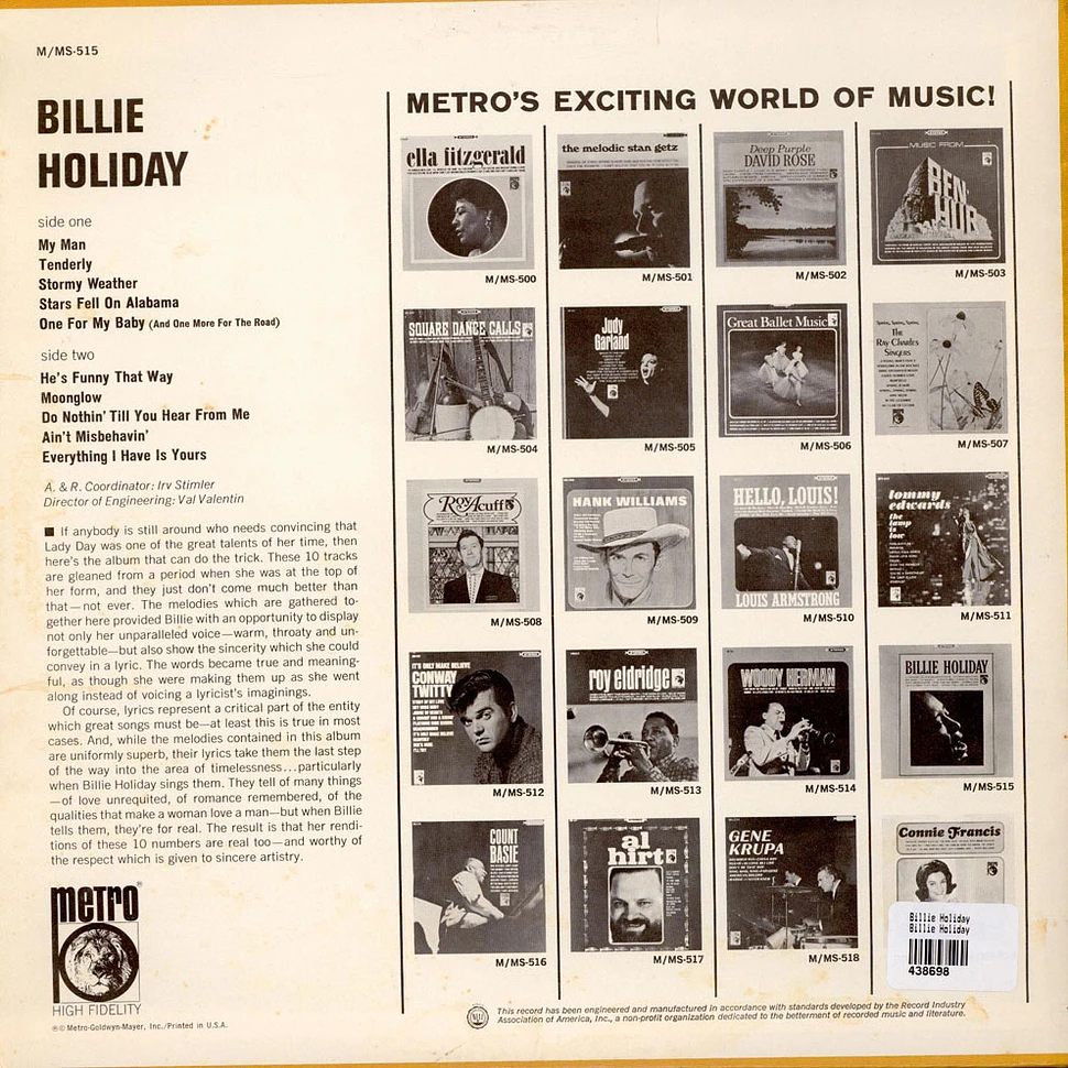 Billie Holiday - Billie Holiday