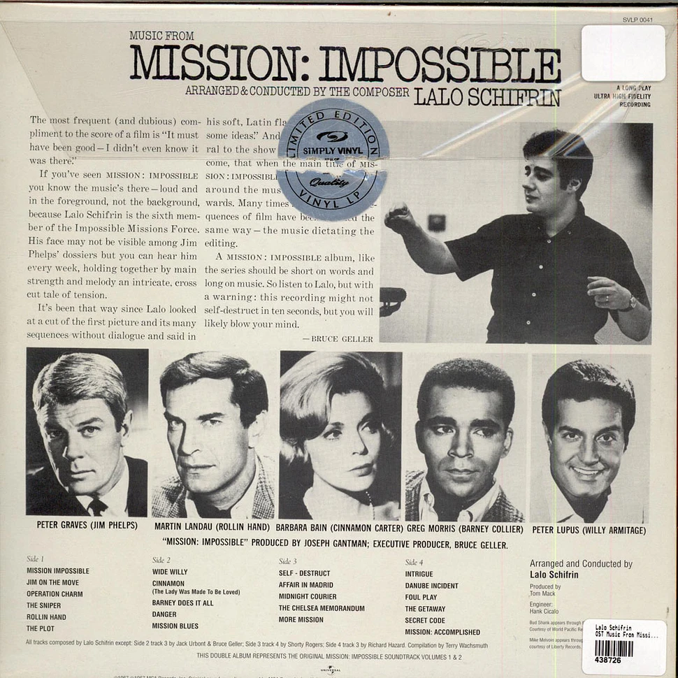 Lalo Schifrin - Music From Mission: Impossible