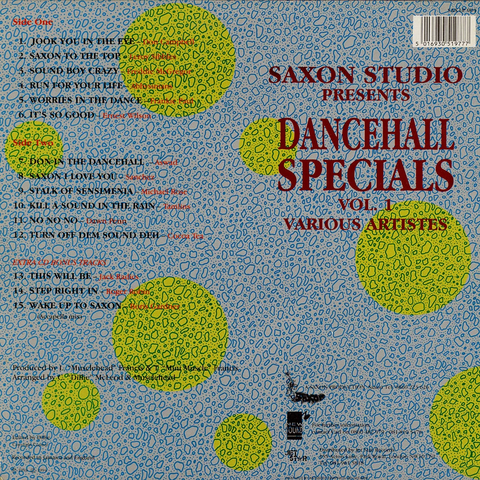 V.A. - Saxon Studio Presents Dancehall Specials Vol.1 Various Artistes