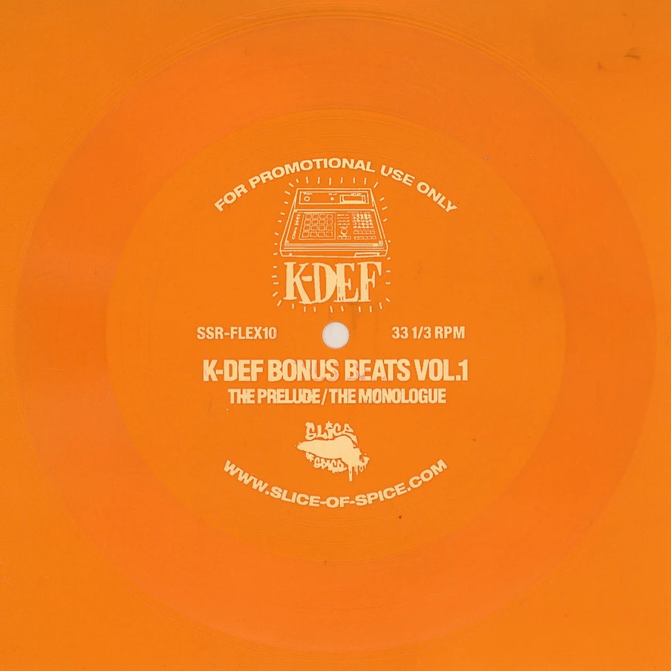 K-Def - Bonus Beats Volume 1 Flexi Disc