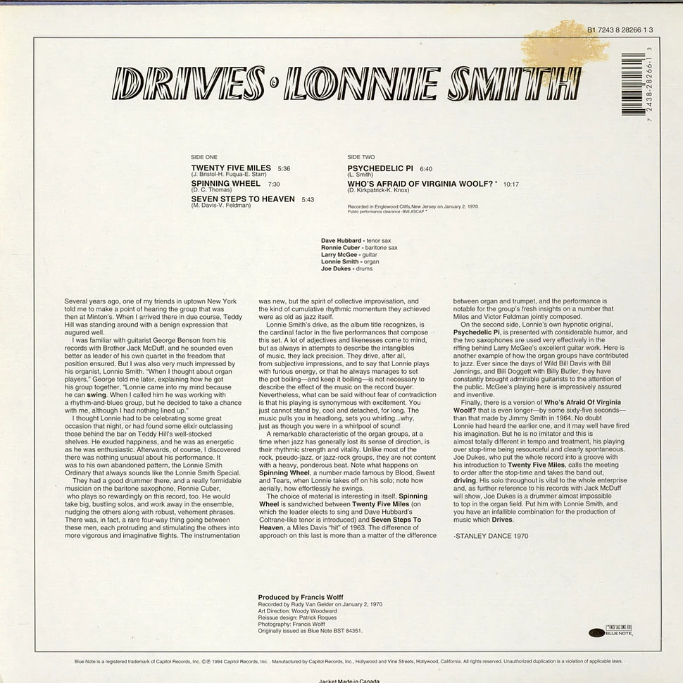 Lonnie Smith - Drives