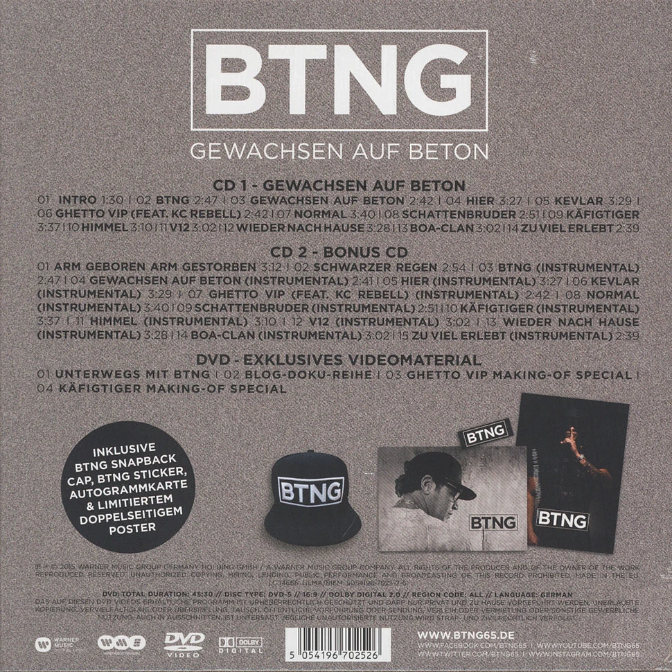 BTNG - Gewachsen Auf Beton Fanbox Edition