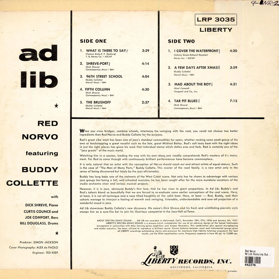Red Norvo Featuring Buddy Collette - Ad Lib