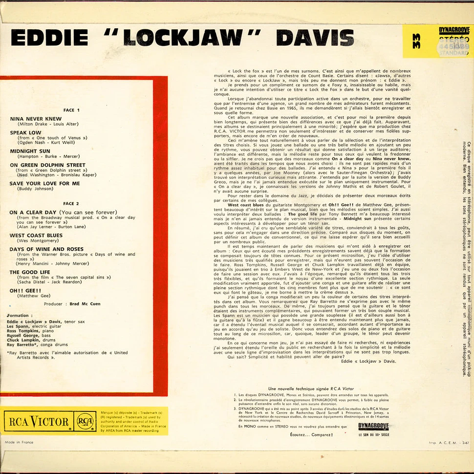 Eddie Lockjaw Davis - Lock, The Fox