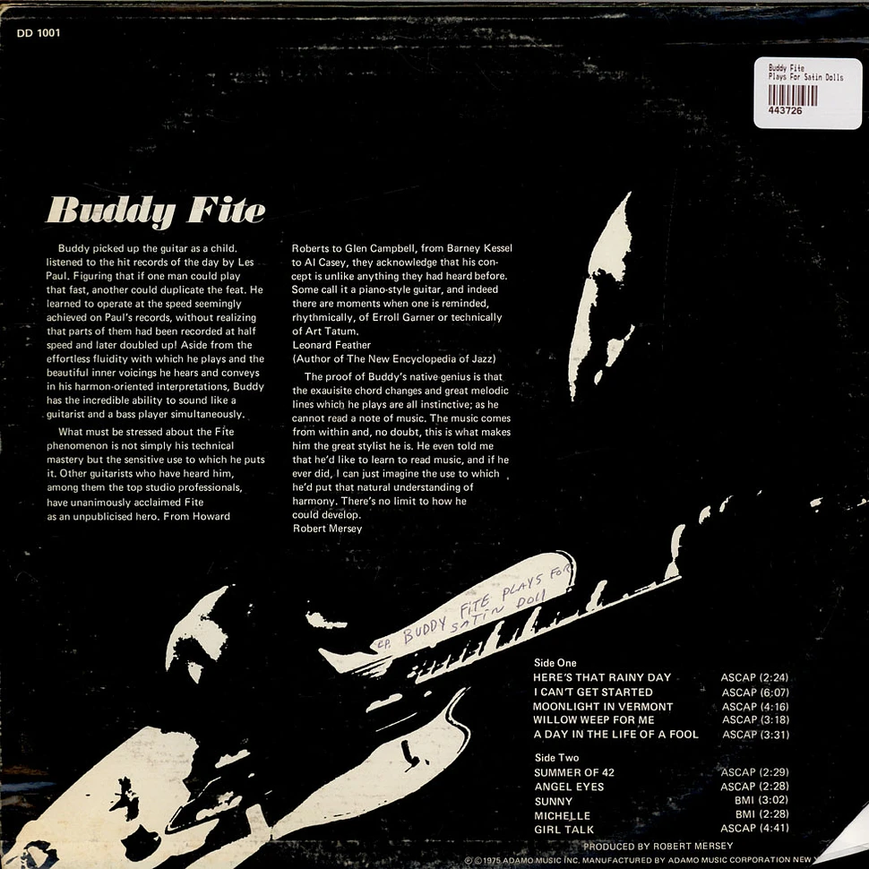 Buddy Fite - Plays For Satin Dolls