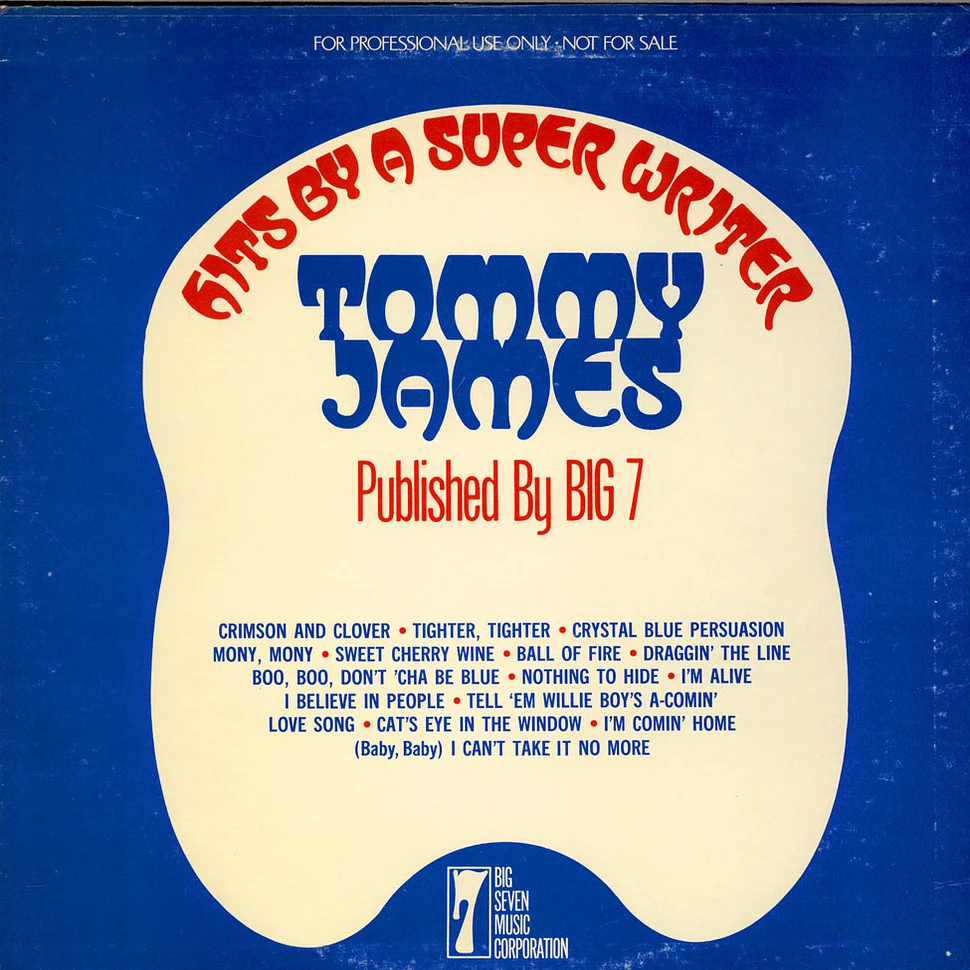Tommy James - Hits By A Super Writer