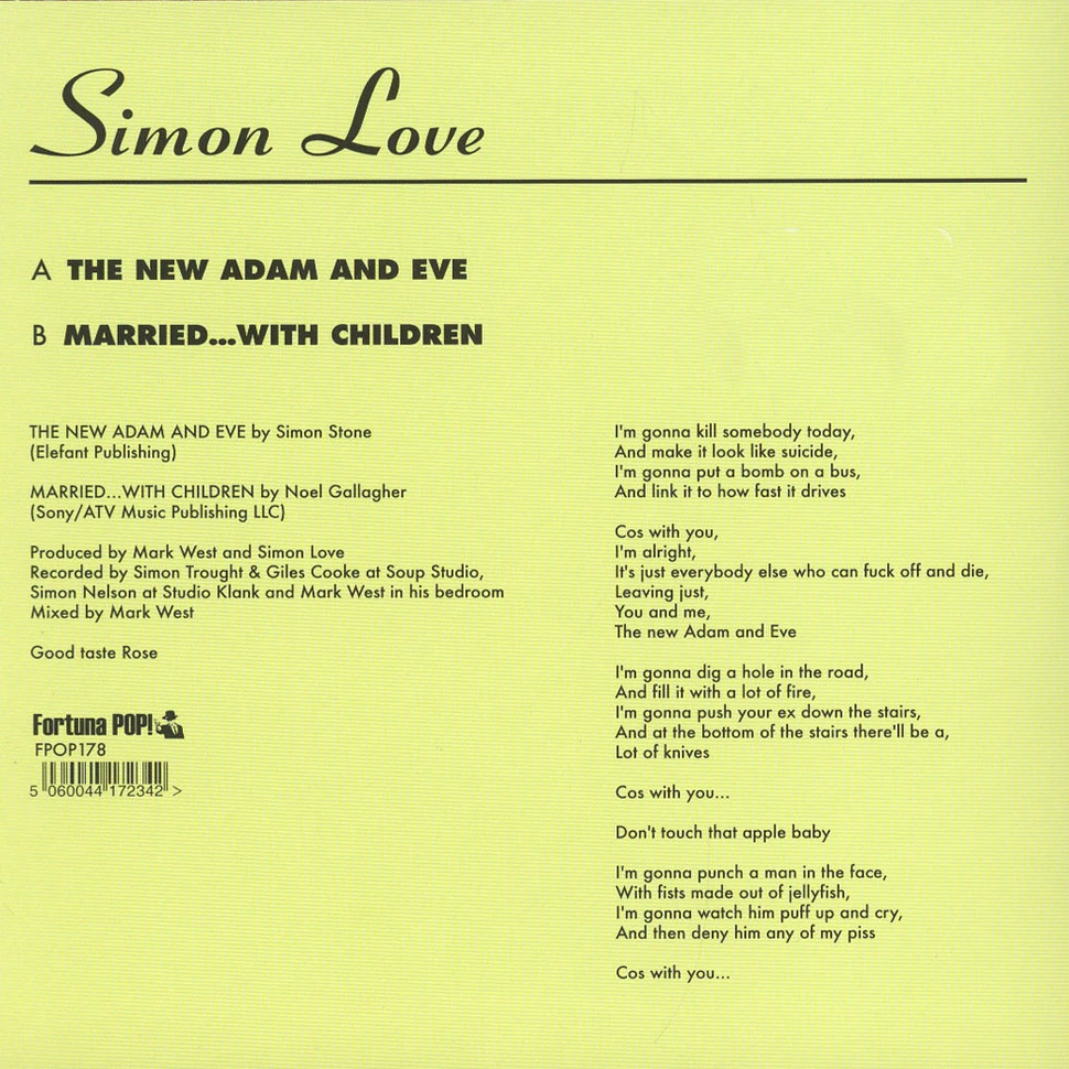 Simon Love - The New Adam And Eve