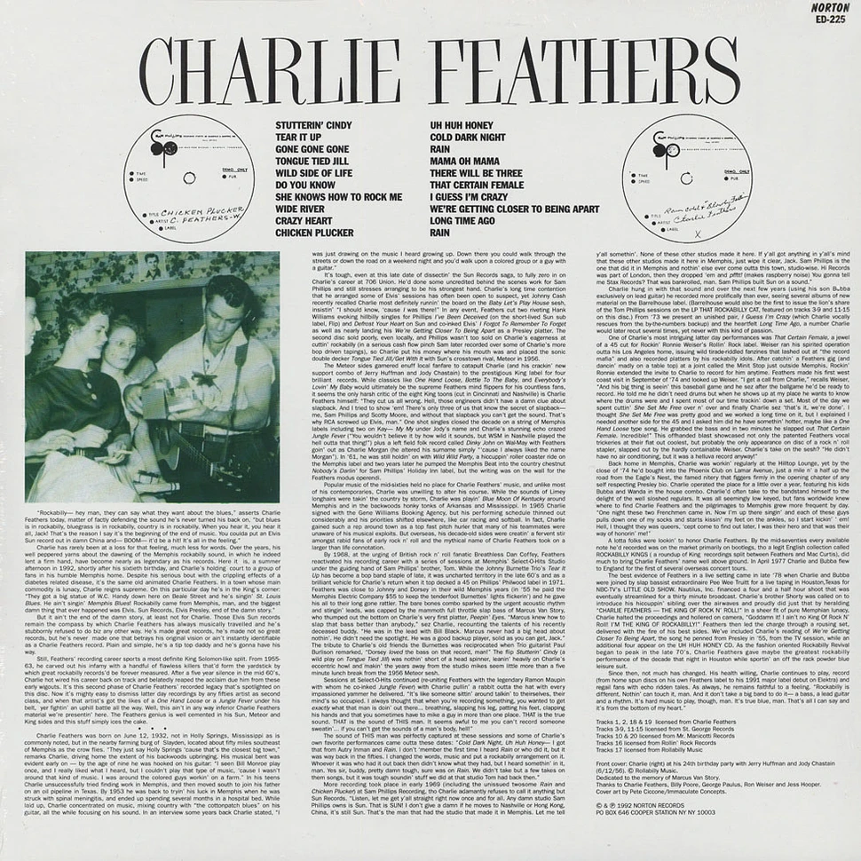 Charlie Feathers - Uh Huh Honey