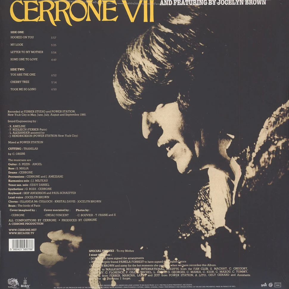 Cerrone - Cerrone VII - You Are The One Yellow Vinyl Edition