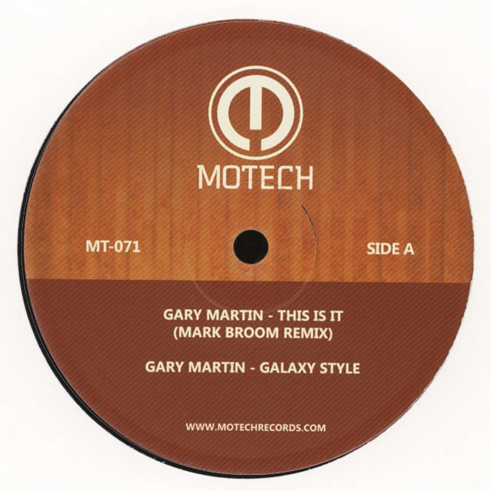 Gary Martin - This Is It / Galaxy Style