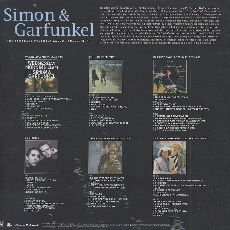 Simon & Garfunkel - Complete Columbia Collection Box